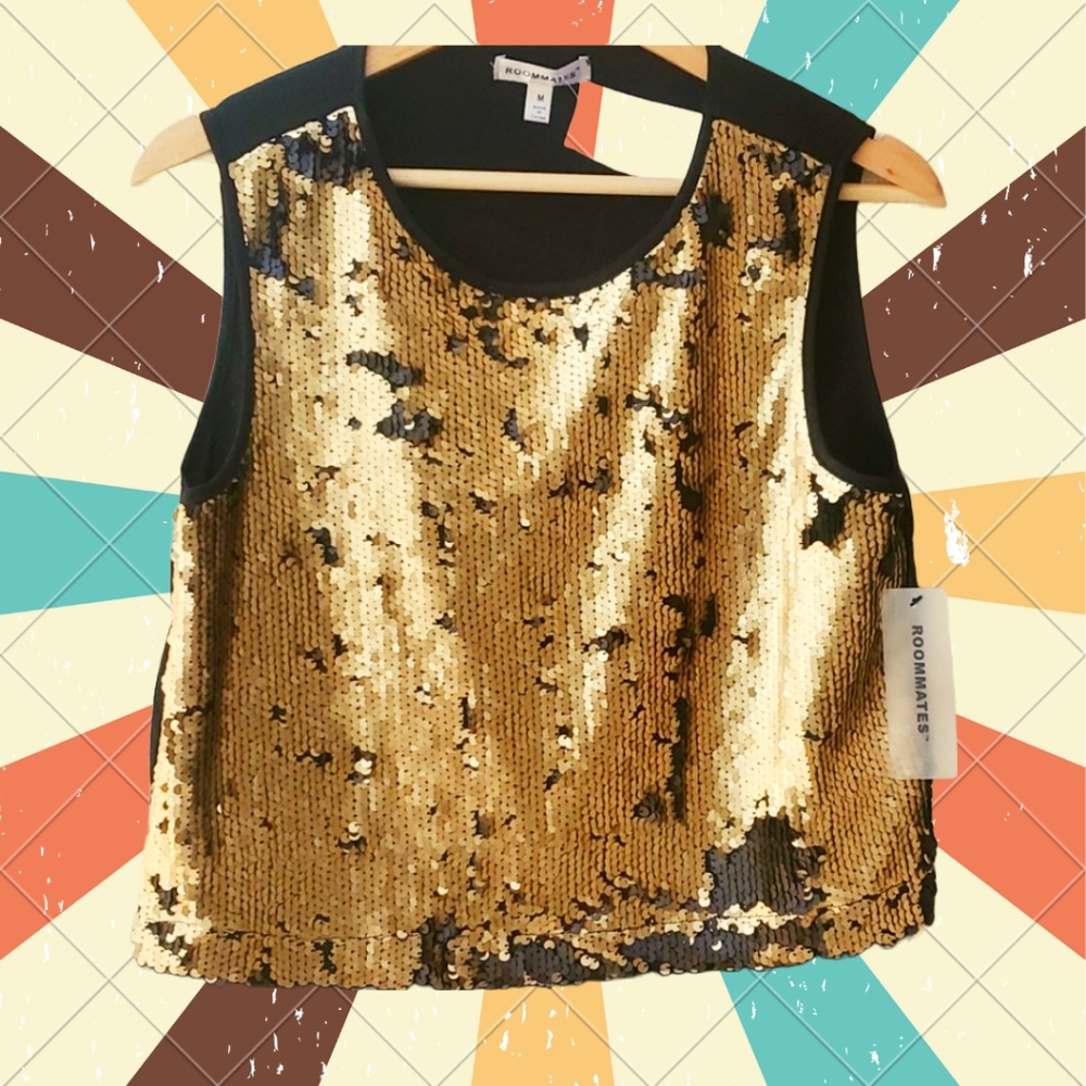 sequins. sleeveless